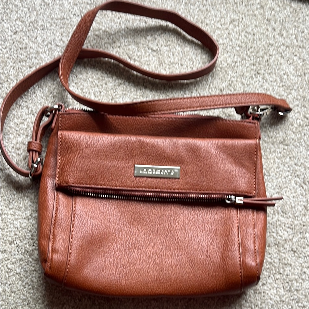 Michael Kors Brown Leather Crossbody Bag